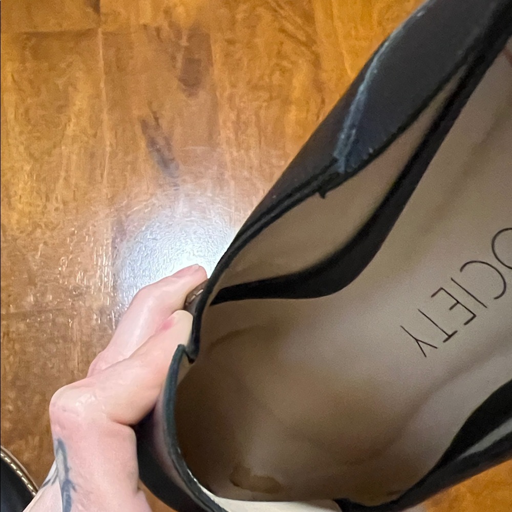Sole Society Black Leather Jameson Slip-on US women's size 7.5 - Picture 12 of 12